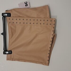 Faux Leather Skort NWT